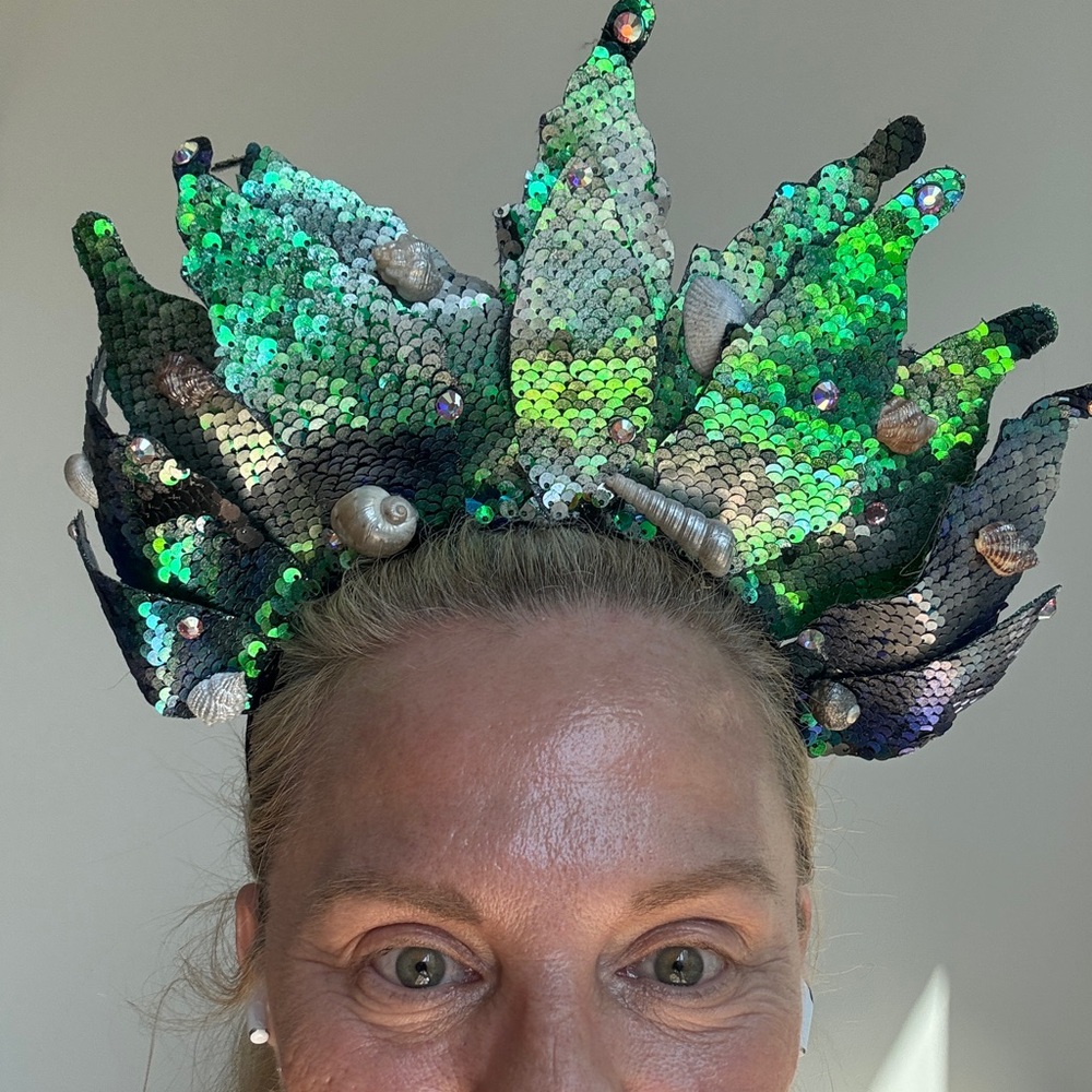 Green Sequin Mermaid Headpiece